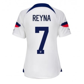 Maillot de foot États-Unis Giovanni Reyna #7 Domicile Femmes Monde 2022 Manches Courte